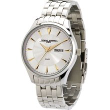 Men's Silver Dial Stainless Steel ...