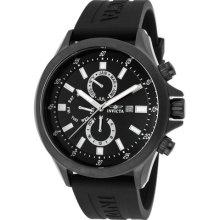 Men's Specialty Black Dial Black Polyurethane ...