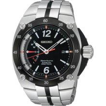 Men's Sportura Direct Drive Kinetic Black Dial Link Bracelet