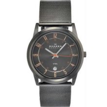 Men's Stainless Steel Case and Bracelet Quartz Black