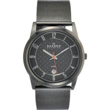 Men's Stainless Steel Quartz Black Dial