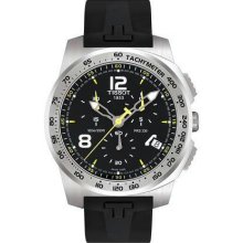 Men's Stainless Steel T-Sport Chronograph Black Dial