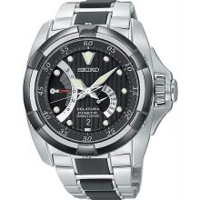 Men's Stainless Steel Velatura Kinetic Direct Drive Black Dial