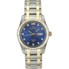 Men's Two Tone Stainless Steel Automatic Blue