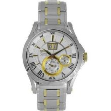 Men's Two Tone Stainless Steel Kinetic Premier Perpetual Calendar