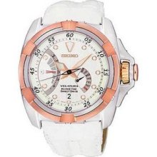 Men's Velatura Kinetic Direct Drive White Dial White Rubber Strap