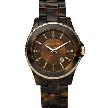 Michael Kors Women's Acrylic Brown Dial Watch MK5298