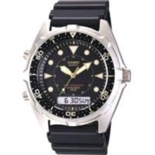 Mns Ana-Digi Combo Watch Blk Resin Strap -