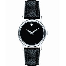 Movado Women's 'Collection' Stainless Steel and Leather Quartz Wa ...