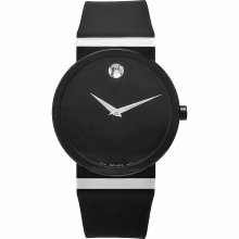 Movado Women's Synergy Black Rubber Watch