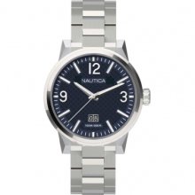 Nautica A18596g Mens Nct Steel Watch Rrp Â£235