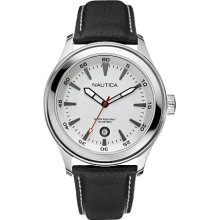 Nautica NCS 300 Black Leather Men's Watch N11053G