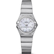 Omega Constellation Brushed Quartz 24mm Ladies Watch 12315246055002