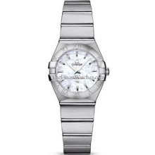 Omega Constellation Brushed Quartz 24mm Ladies Watch 12310246005001