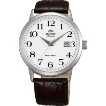 Orient ER27008W Men's Symphony Automatic Leather Strap White Dial Mech