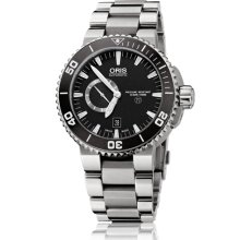 Oris Men's Aquis Black Dial Watch 743-7664-7154-07-8-26-75PEB