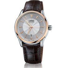 Oris Men's Artelier Silver Dial Watch 733-7591-6351-07-5-21-70FC