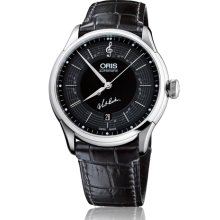 Oris Men's Black Dial Watch 733-7591-4084-Set-LS