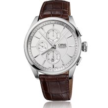 Oris Men's Silver Dial Watch 674-7644-4051-07-5-22-80FC