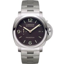 Panerai Men's Luminor 1950 Brown Dial Watch PAM00352