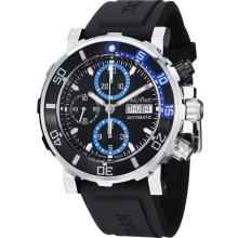 Paul Picot Men's 'Yachtman' Blue Dial Chronograph Automatic Watch