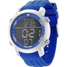 Police Men's Blue Rubber Strap 12898JS/02G Watch