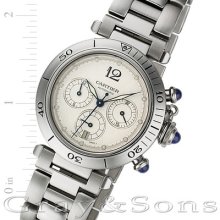 Pre-owned Cartier Pasha Chronograph W31030h3