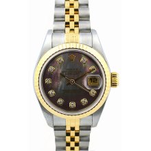 Pre-owned Rolex 79173 Ladies Two Tone Watch