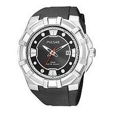 Pulsar Men's Leather Strap Collection watch #PXH633