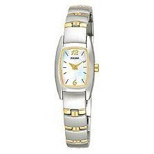 Pulsar Pj5107 Women's Mother Of Pearl 2 Tone Watch P219