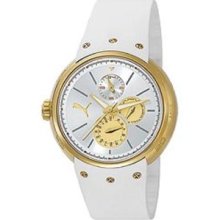 Puma Hero - S Gold White Women's watch #PU102672004