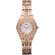 Queen's Court Rose Gold-Tone Glitz Watch