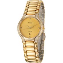 Rado Women's 'Florence' Yellow Goldplated Stainless Steel Quartz ...