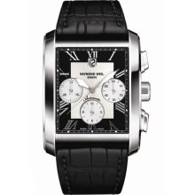 Raymond Weil 4878-STC-00268 Black Leather Chronograph Men's Watch