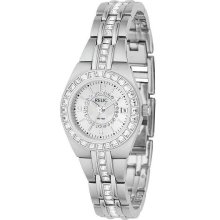 Relic Women's Crystal Mother-of-Pearl Dial Watch