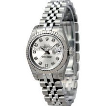 Rolex Datejust 26mm Steel/White Gold Ladies Watch 179174