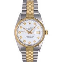 Rolex Datejust Men's Steel & Gold Watch 16013