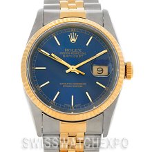 Rolex Datejust Steel 18k Yellow Gold Watch 16233