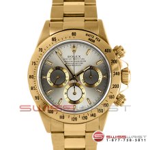 Rolex Daytona 18k Yellow Gold Slate Dial 16528 40MM Model