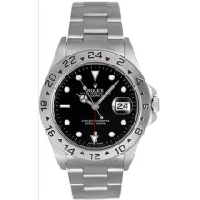 Rolex Explorer II Men's Stainless Steel Watch Black Dial 16570