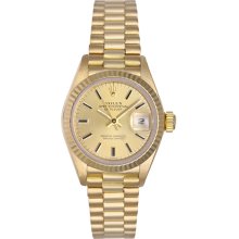 Rolex Ladies President 18k Yellow Gold Watch 69178