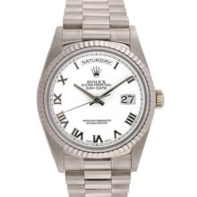 Rolex President Men's - Day-Date Watch 18239 White Dial