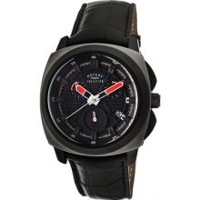 Rotary Men's Evolution Tz1 Chronograph Black Dial Black Ip and Ss Case