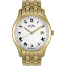 Rotary Men's Quartz Gold-tone Stainless Steel Bracelet Watch