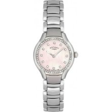 Rotary Timepieces Ladies Quartz Watch With Mother Of Pearl Dial Analogue Display And Silver Stainless Steel Bracelet Lb02809/07