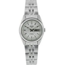 Seiko 5 Automatic Dress Silver Tone Dial Stainless Steel