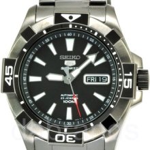 Seiko 5 Sports Gray Dial Wr100m Watch Snzh15 Snzh15k1