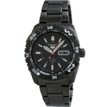 Seiko 5 Sports Snzj11j1 Snzj11black Ip Compass Bezel Automatic Watch