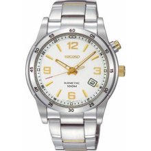 Seiko Kinetic Two-tone Stainless Steel Mens Watch SKA503