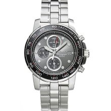 Seiko Men's Alarm Chronograph Silver-tone Watch Snaa63